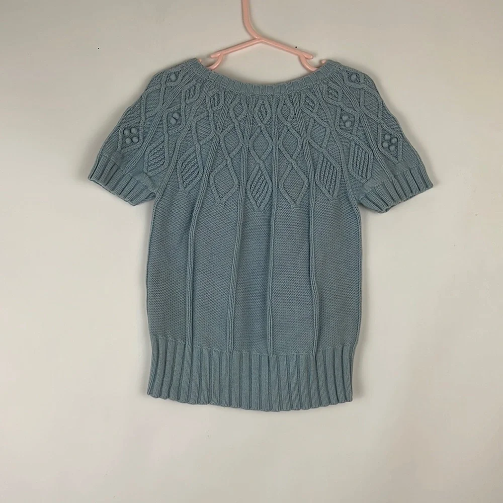 GYMBOREE Kid’s shortsleeve sweater baby blue size 7 (fits like a 4T or 5…